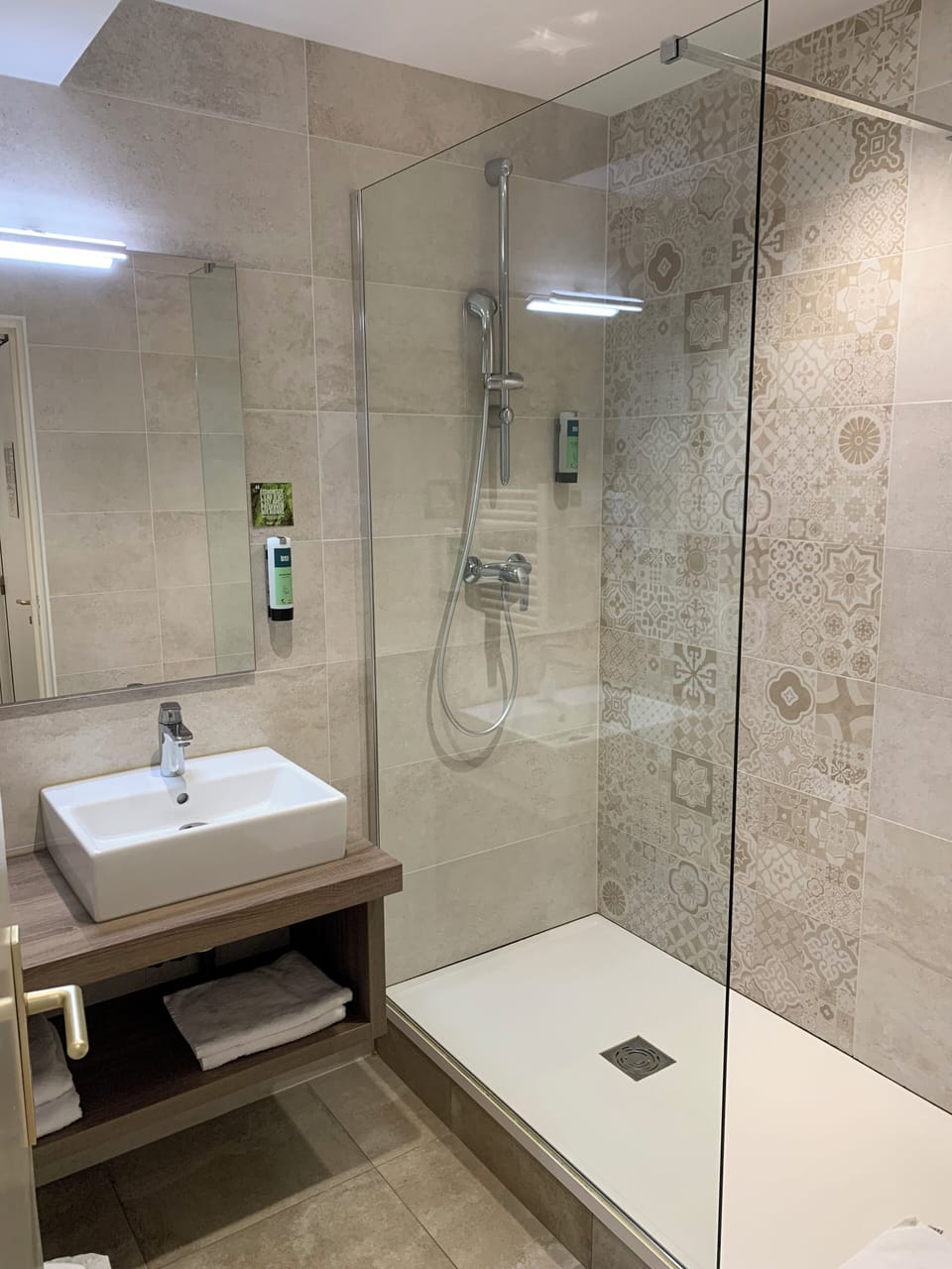 Free toiletries, hair dryer, towels