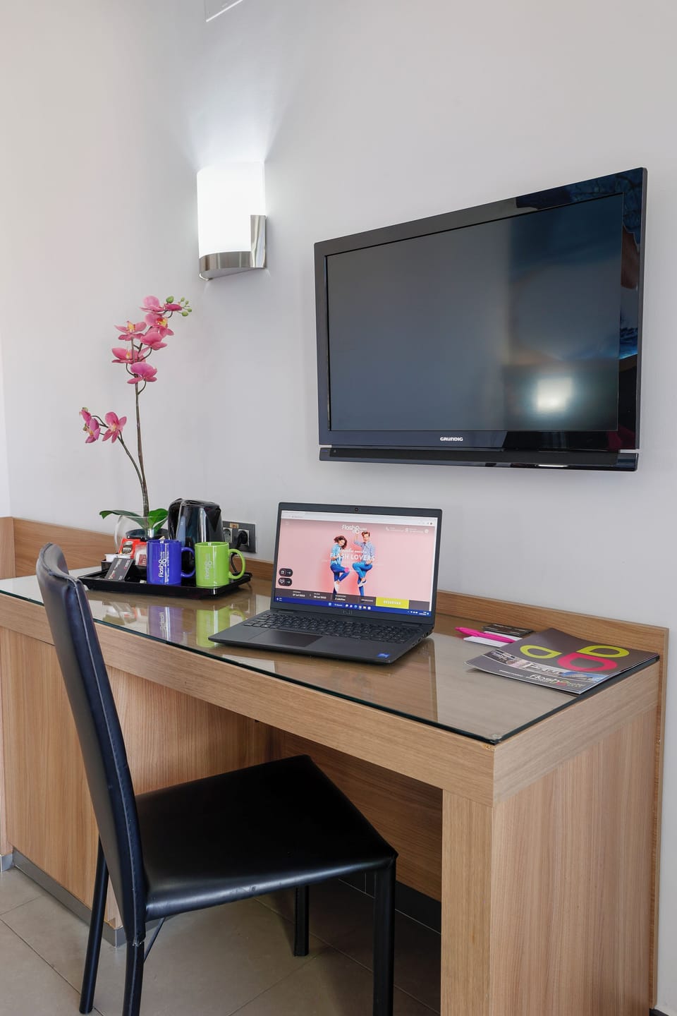 Minibar, desk, laptop workspace, blackout drapes