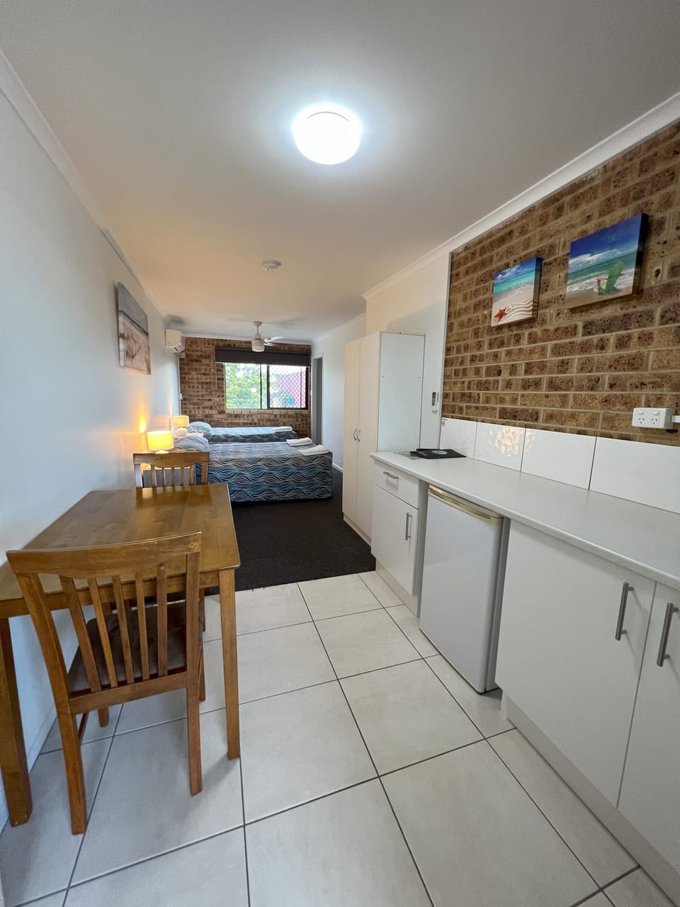Triple Room, First Floor | Desk, iron/ironing board (on request), WiFi (free), bed sheets