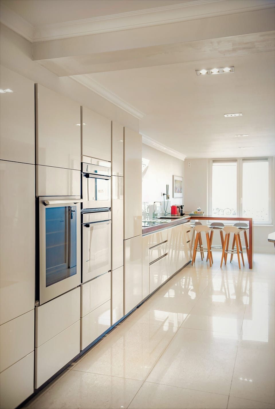 Presidential Apartment, 1 bedroom, Jacuzzi, Sauna and Pool | Private kitchen | Espresso maker, electric kettle, highchair
