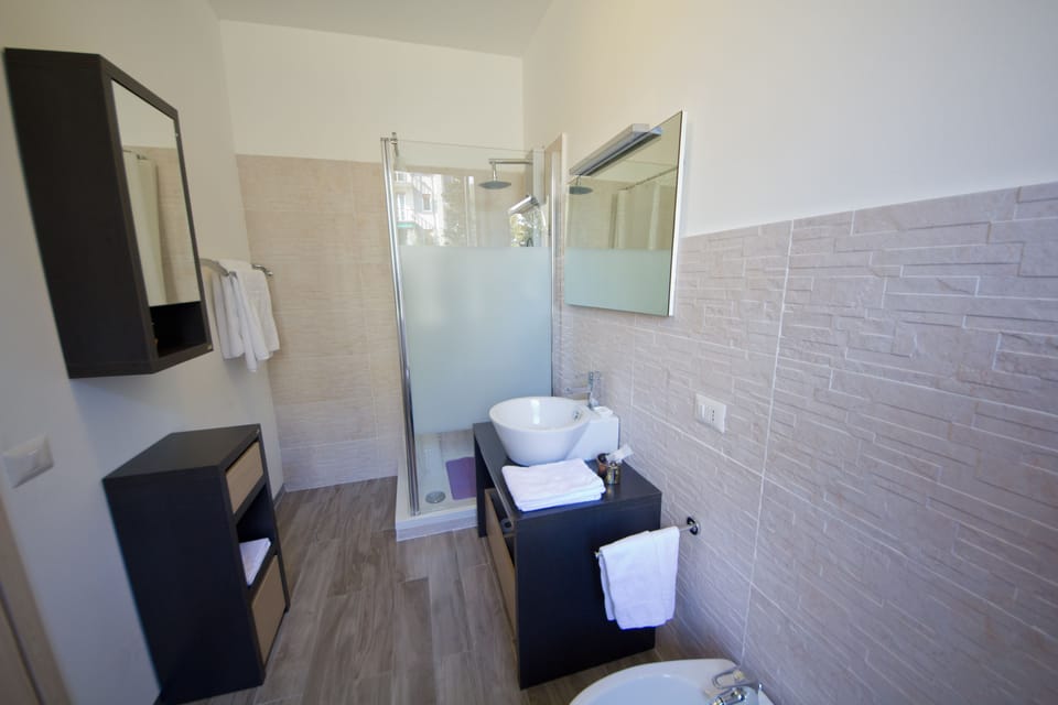 Double Room, Private Bathroom | Bathroom | Shower, free toiletries, hair dryer, bathrobes
