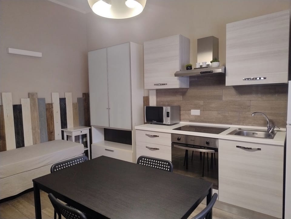Basic Apartment, 1 Bedroom | Private kitchen | Fridge, microwave, oven, stovetop