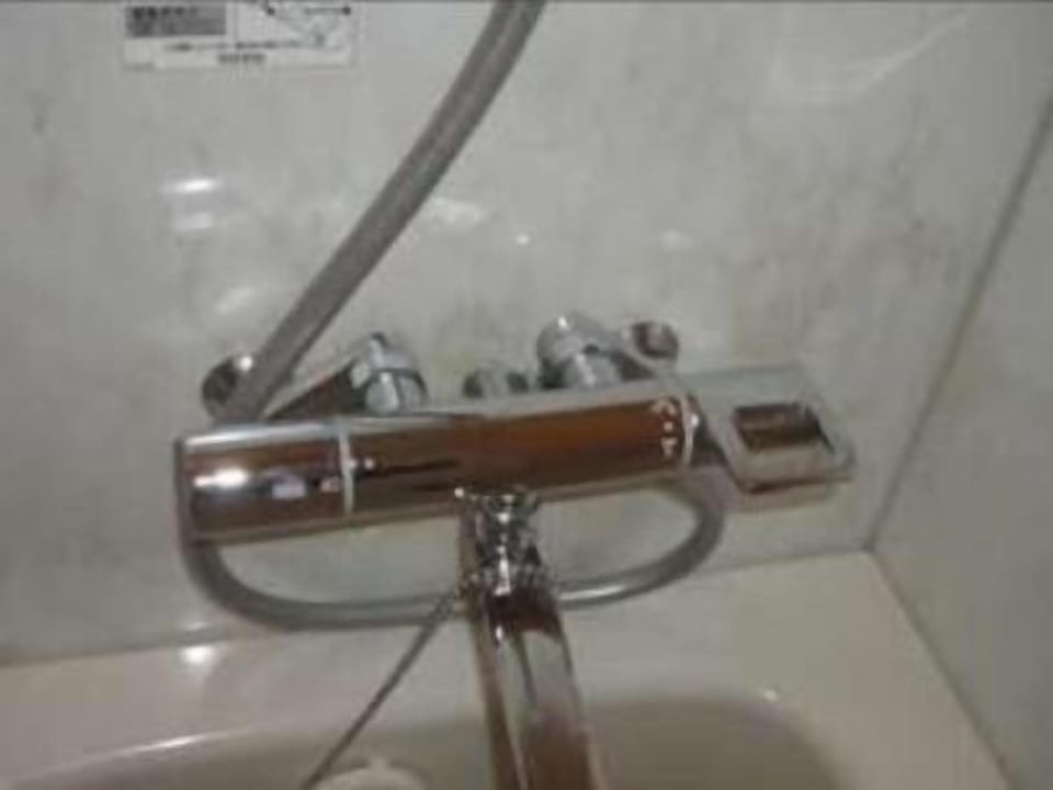 Combined shower/tub, free toiletries, hair dryer, bathrobes