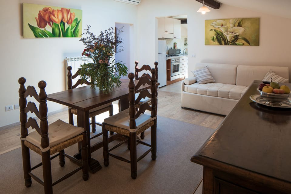 Comfort Apartment, Kitchen, City View (mansard, second floor, no elevator) | Living room | Flat-screen TV