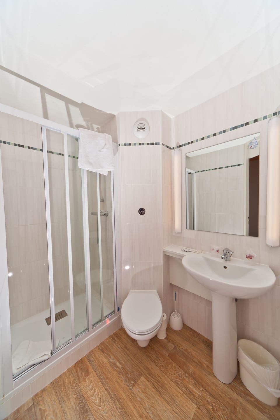 Free toiletries, hair dryer, towels