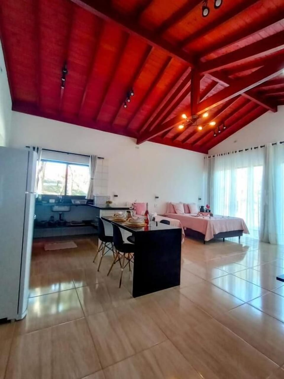 Luxury Cabin, Jetted Tub | Private kitchen | Oven, toaster, blender, cleaning supplies