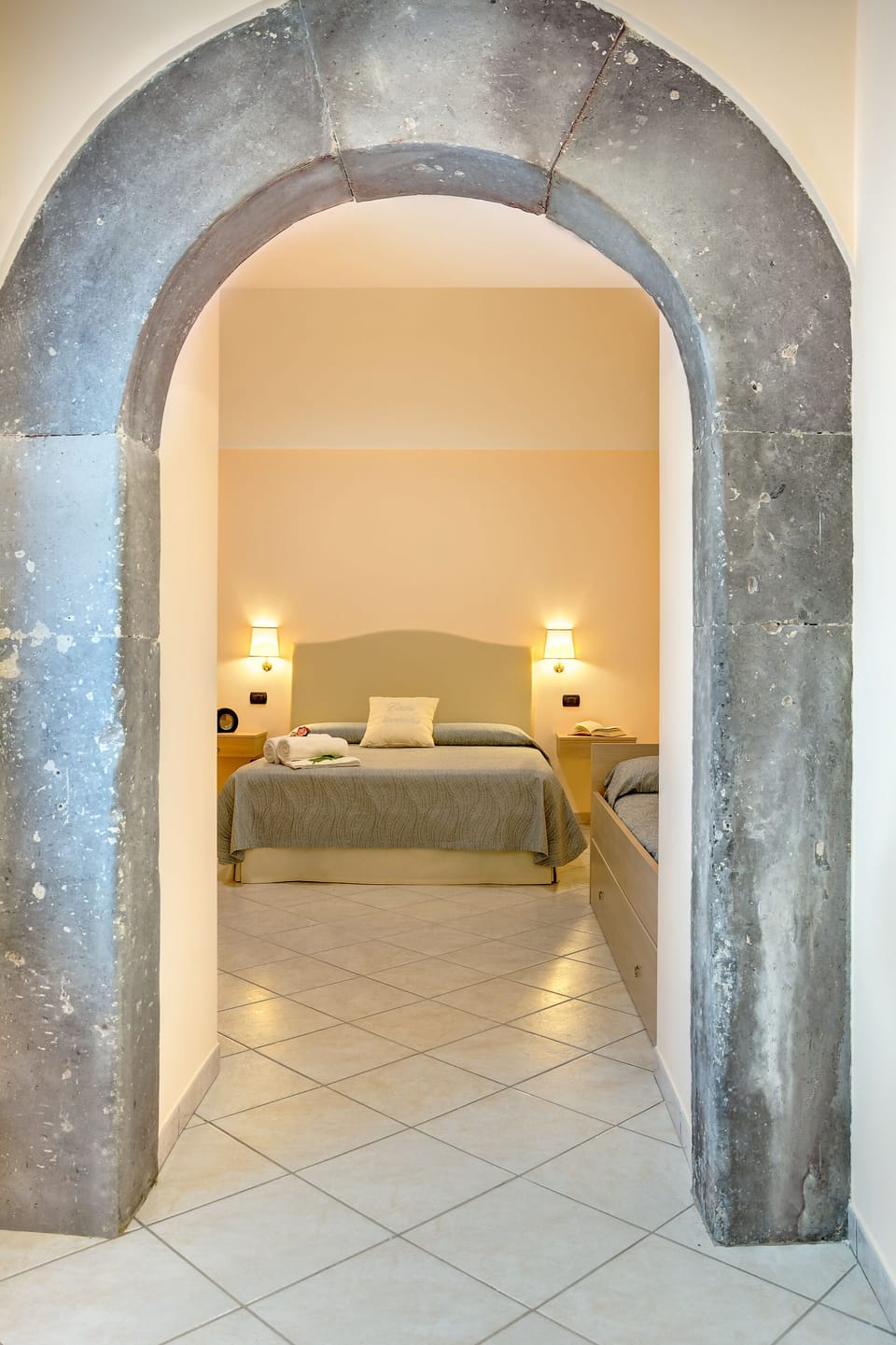 Quadruple Room (La Dispensa) | Memory foam beds, minibar, in-room safe, desk