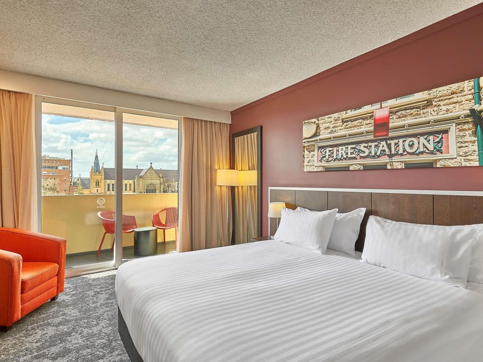 In-room safe, desk, laptop workspace, blackout drapes