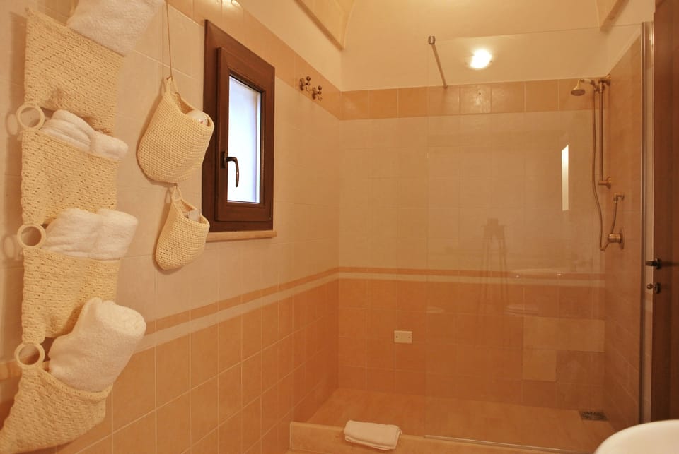 Shower, free toiletries, hair dryer, bidet