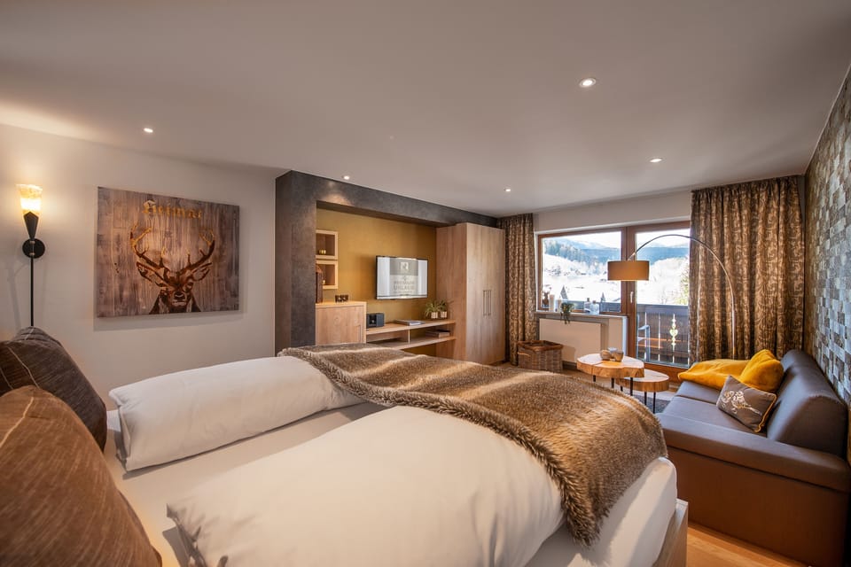 Superior Double Room, 1 Queen Bed, Balcony, Mountain View | Premium bedding, down comforters, in-room safe, individually decorated