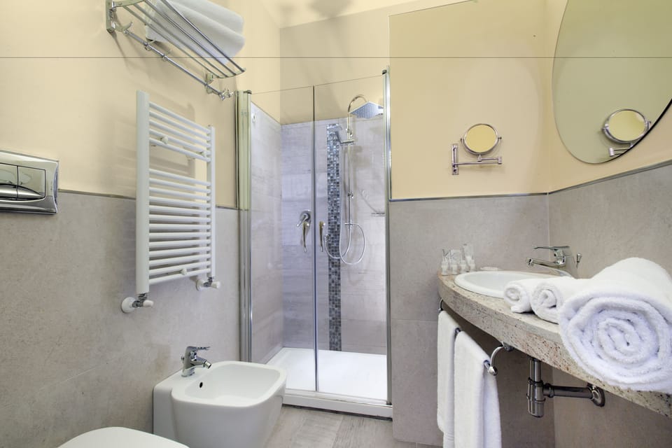 Classic Double Room | Bathroom | Shower, free toiletries, hair dryer, bathrobes