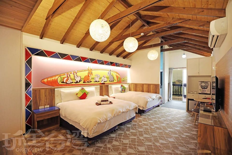 wooden house 2~4 people | Blackout drapes, free WiFi, bed sheets