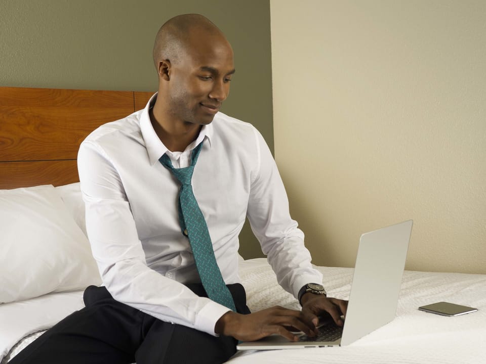 Desk, laptop workspace, iron/ironing board, free WiFi