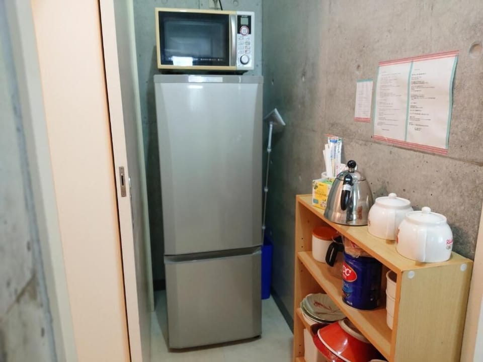 Shared fridge, shared microwave