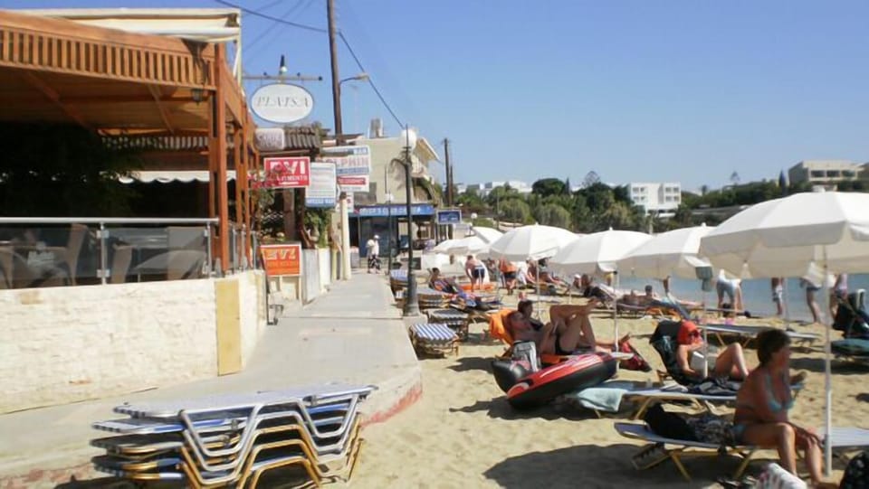 On the beach