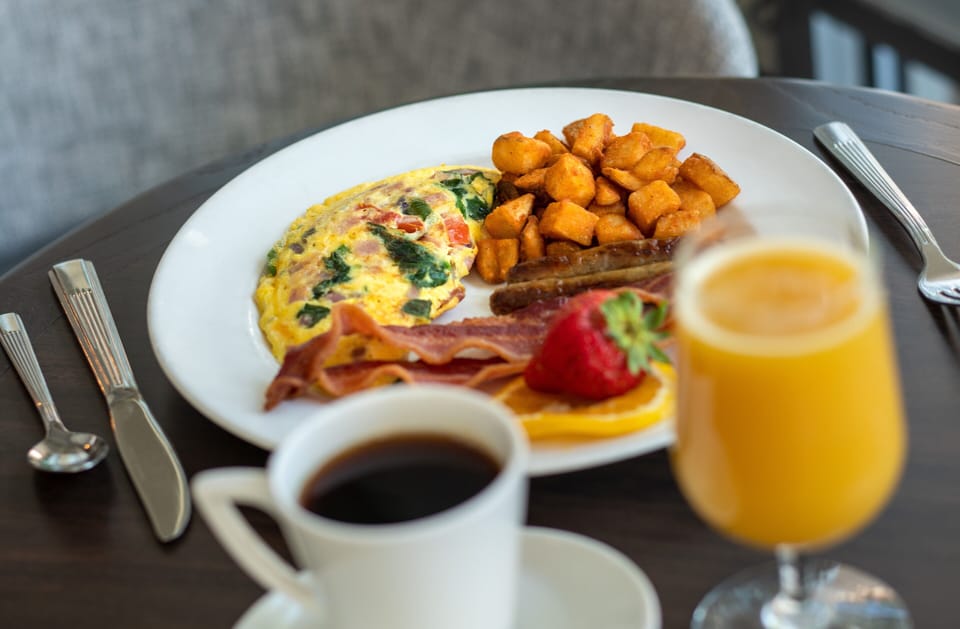 Free daily buffet breakfast