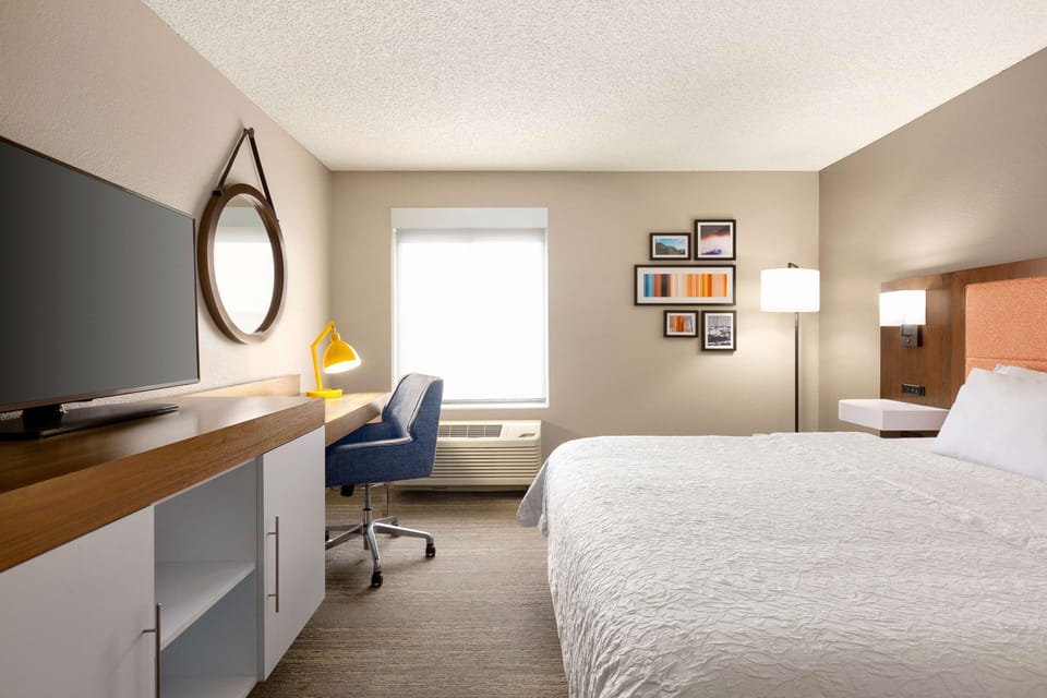 In-room safe, blackout drapes, iron/ironing board