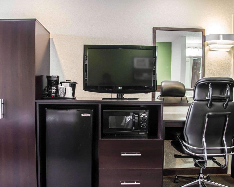 Individually furnished, desk, blackout drapes, iron/ironing board