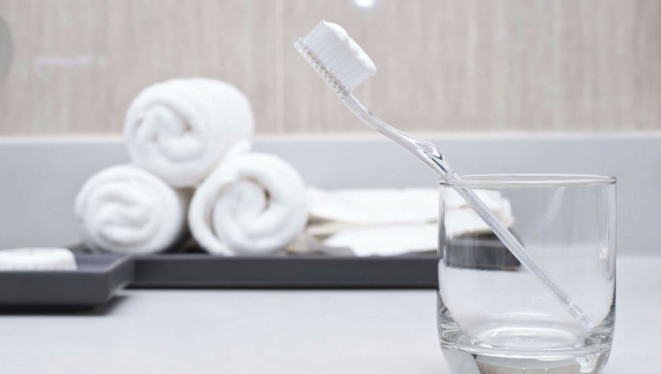 Hair dryer, towels