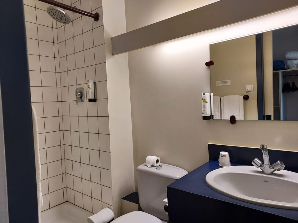 Standard Room, 1 Double or 2 Twin Beds | Bathroom | Shower, free toiletries, towels