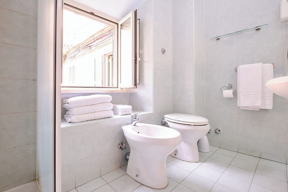 Classic Triple Room | Bathroom | Shower, free toiletries, hair dryer, bidet