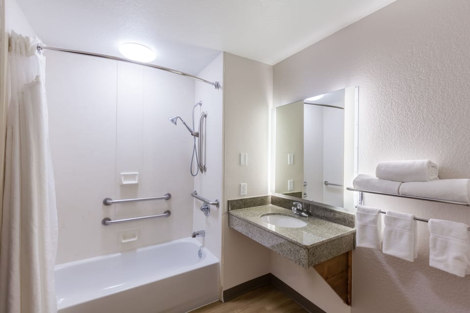 Hair dryer, towels