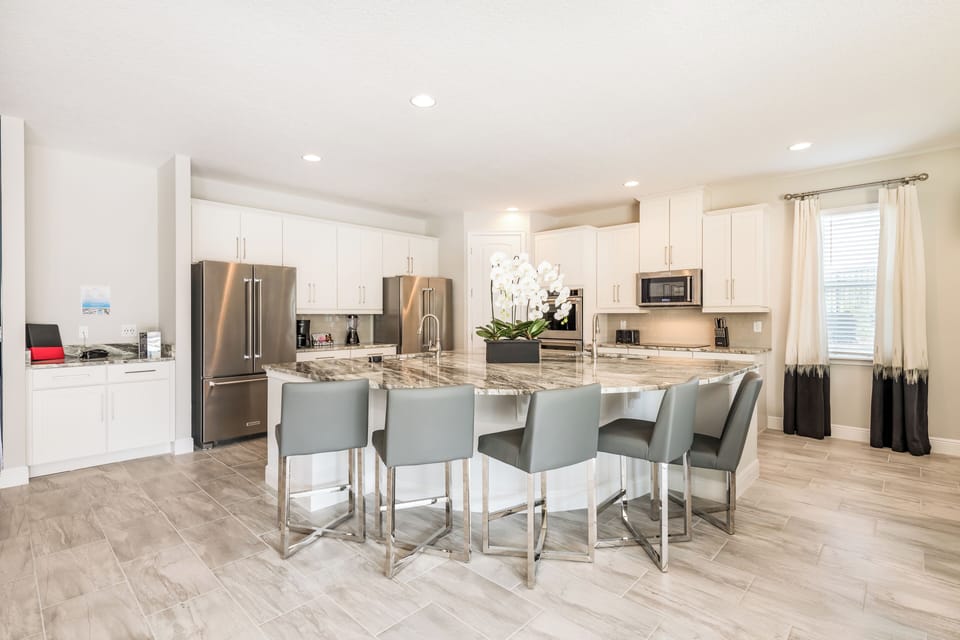Elite House, Private Pool (12 Bedrooms Westside) | Private kitchen | Coffee/tea maker, full-size fridge, microwave, oven