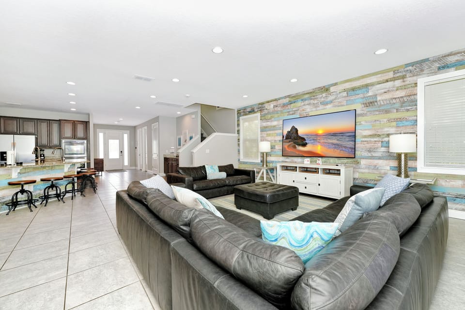 Luxury House, Private Pool (11 Bedrooms Westside) | Living area | 50-inch flat-screen TV with cable channels, TV