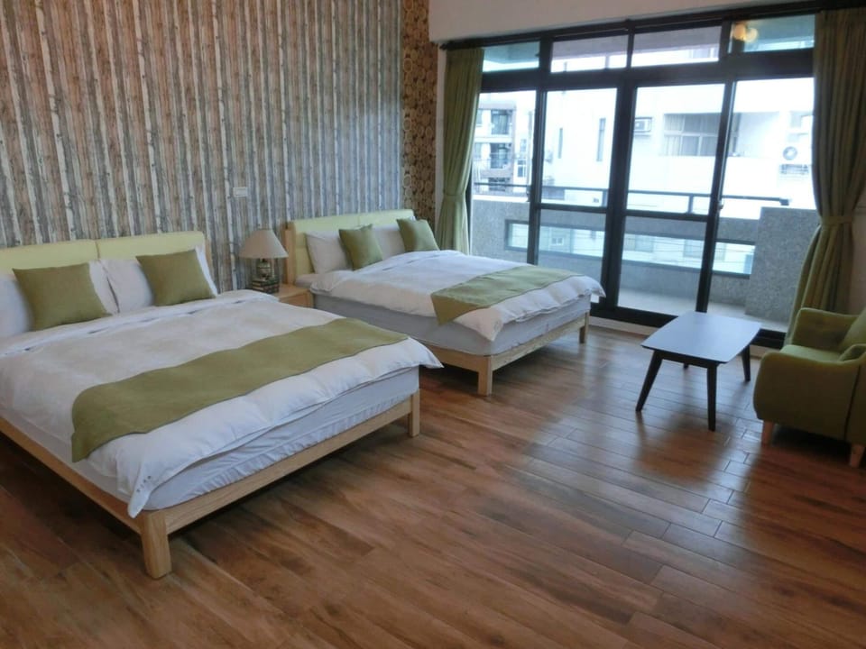 Desk, blackout drapes, soundproofing, rollaway beds