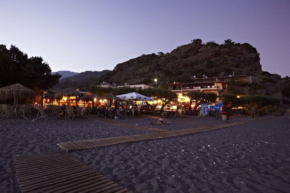 On the beach, beach bar