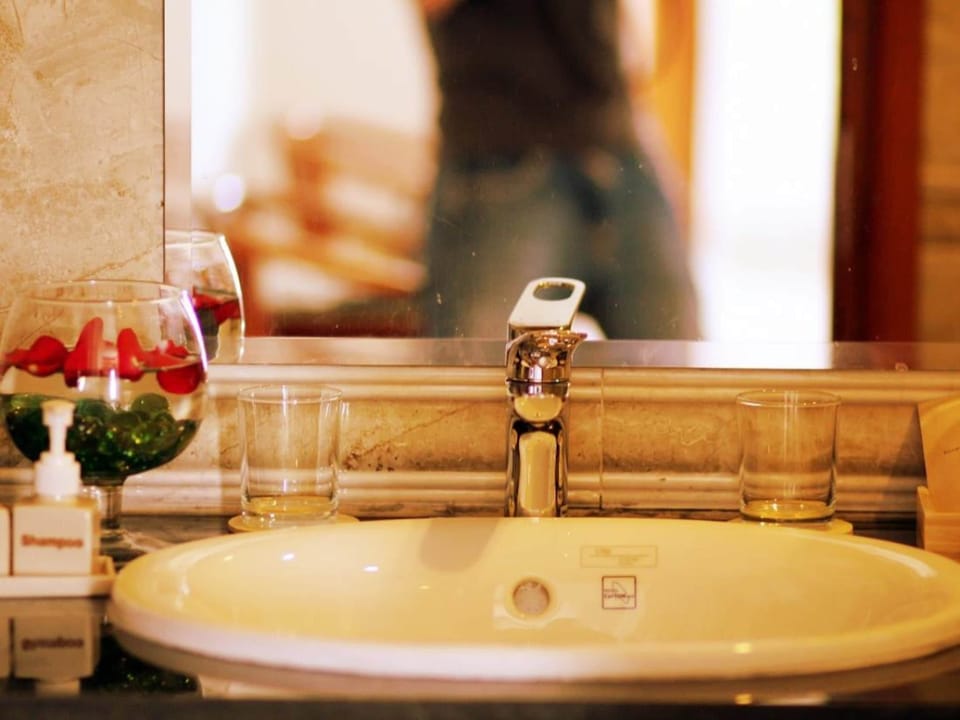 Shower, free toiletries, hair dryer (on request), slippers