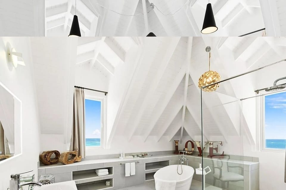 Presidential Penthouse, 3 Bedrooms, Balcony, Ocean View | Bathroom | Separate tub and shower, deep soaking tub, rainfall showerhead
