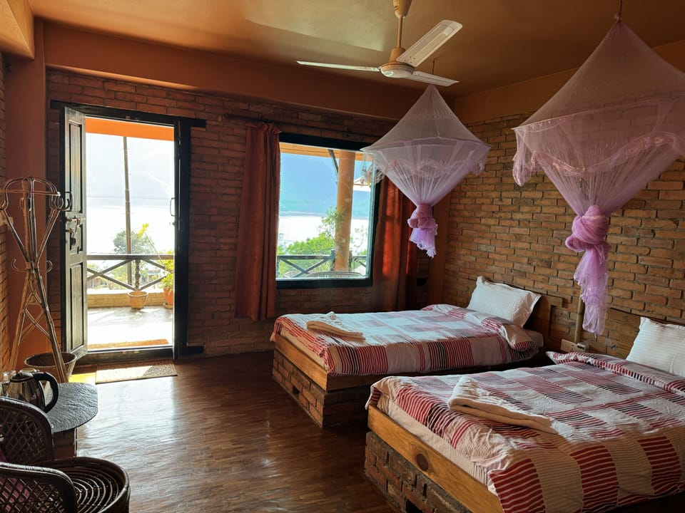 Twin Room With Private Balcony Breakfast Included | Premium bedding, in-room safe, desk, laptop workspace