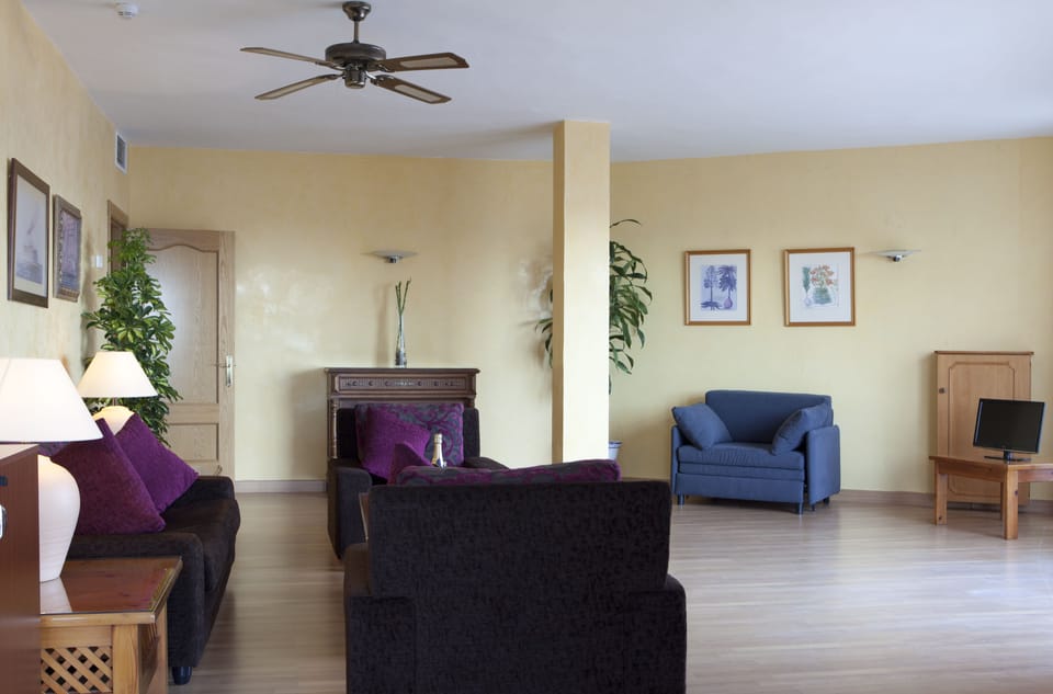 Presidential Suite | Living area | 32-inch TV with satellite channels