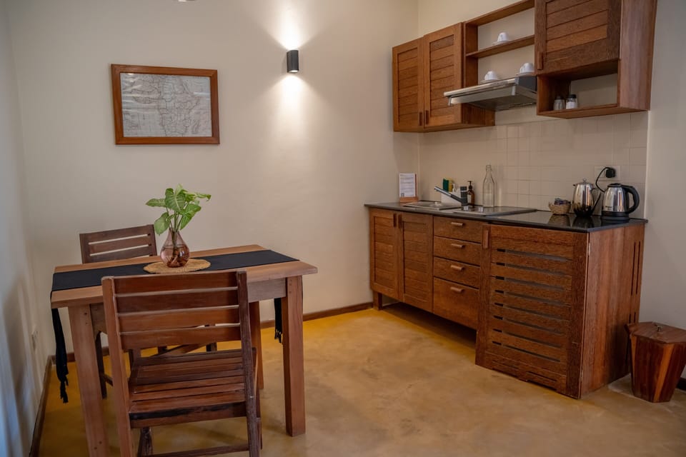 Luxury Apartment | Private kitchen | Full-size fridge, stovetop, coffee/tea maker, electric kettle