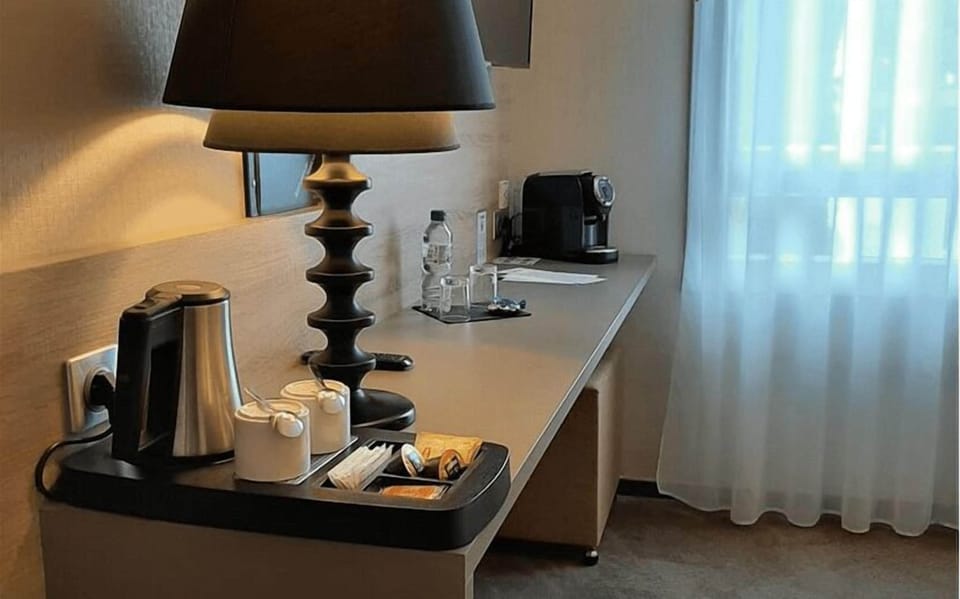 Premium bedding, memory foam beds, in-room safe, desk