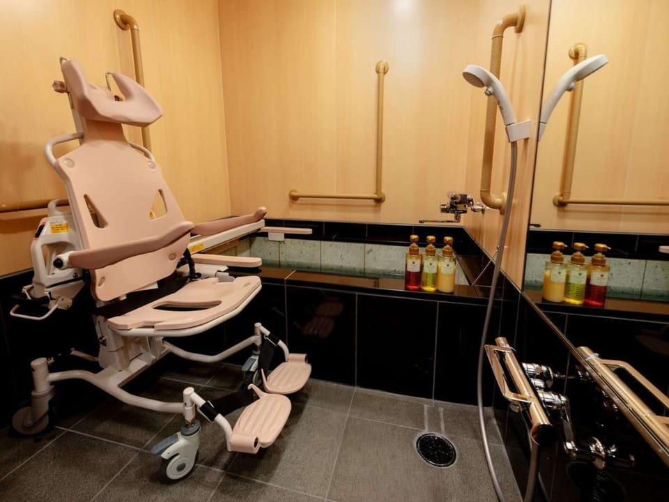 (Renewals)Japanese-Style Barrier free Room - Non-Smoking | Bathroom | Combined shower/tub, deep soaking tub, free toiletries, hair dryer