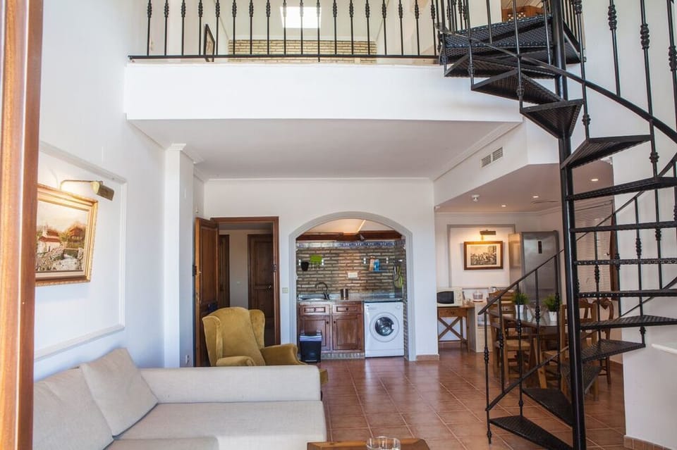 Duplex, 2 Bedrooms | Living room | 22-inch flat-screen TV with satellite channels, TV