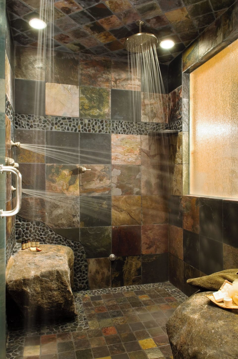 Luxury Room, Hot Tub, Lake View (Forest) | Bathroom | Separate tub and shower, jetted tub, hydromassage showerhead