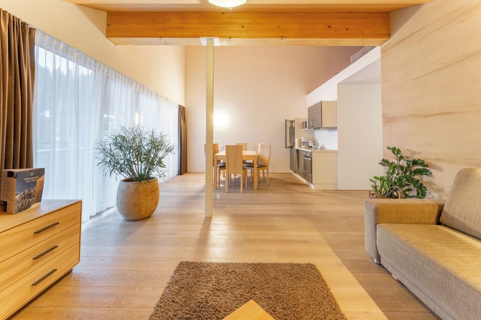 Superior Apartment, 2 Bedrooms, Terrace, Mountain View | Living area | Smart TV, heated floors