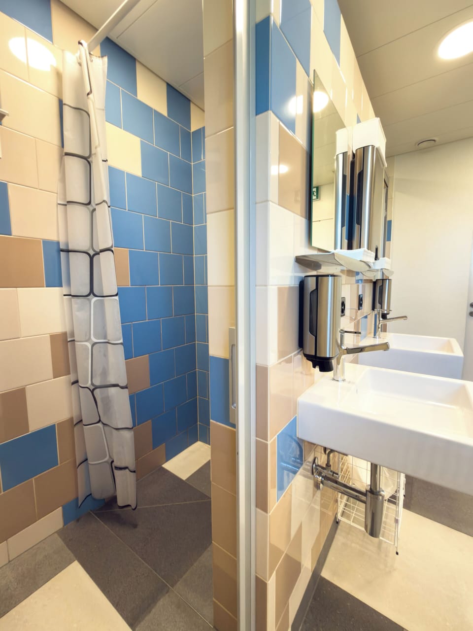 Shower, towels