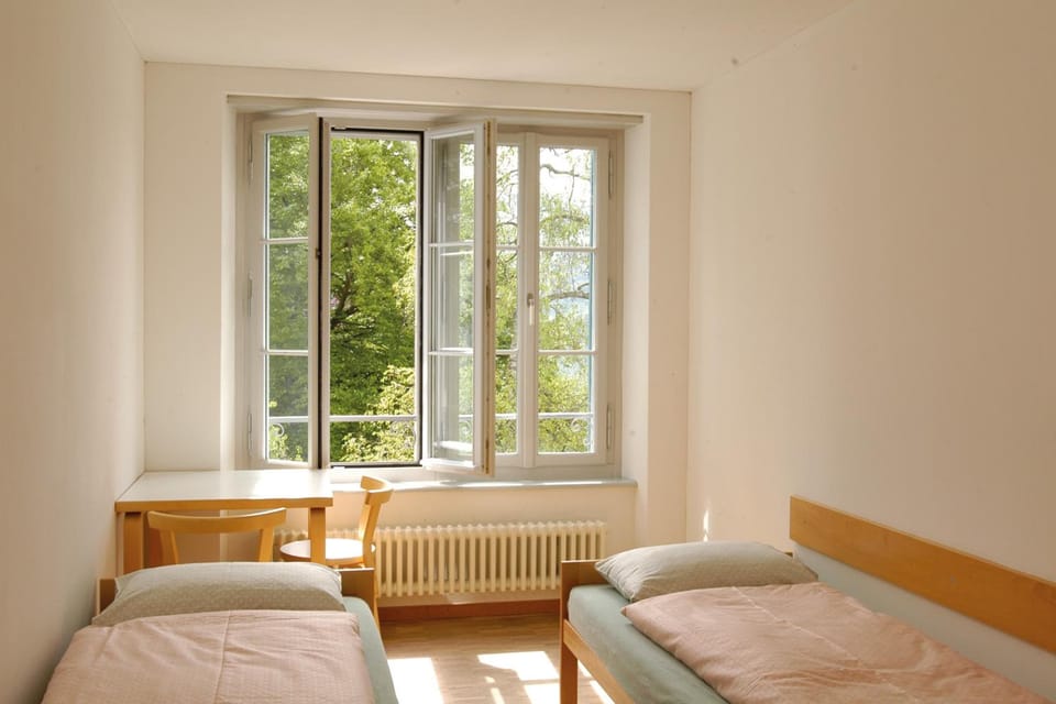 Desk, free WiFi, bed sheets