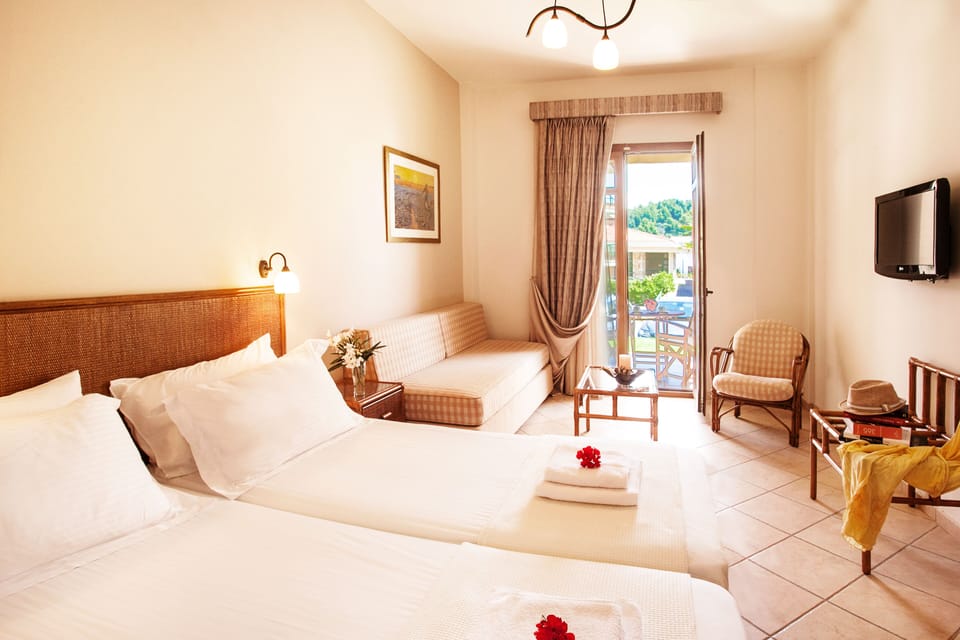 Double or Twin Room, Patio | In-room safe, blackout drapes, iron/ironing board, free WiFi