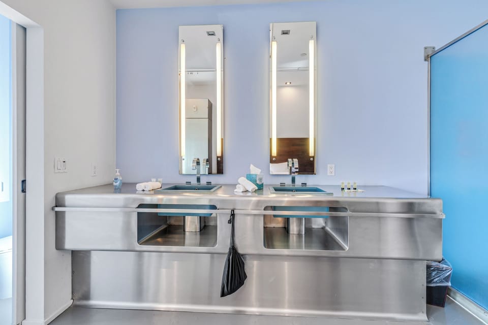Deluxe Room, 1 King Bed, Private Bathroom, City View (Self check-in) | Bathroom | Shower, rainfall showerhead, free toiletries, hair dryer