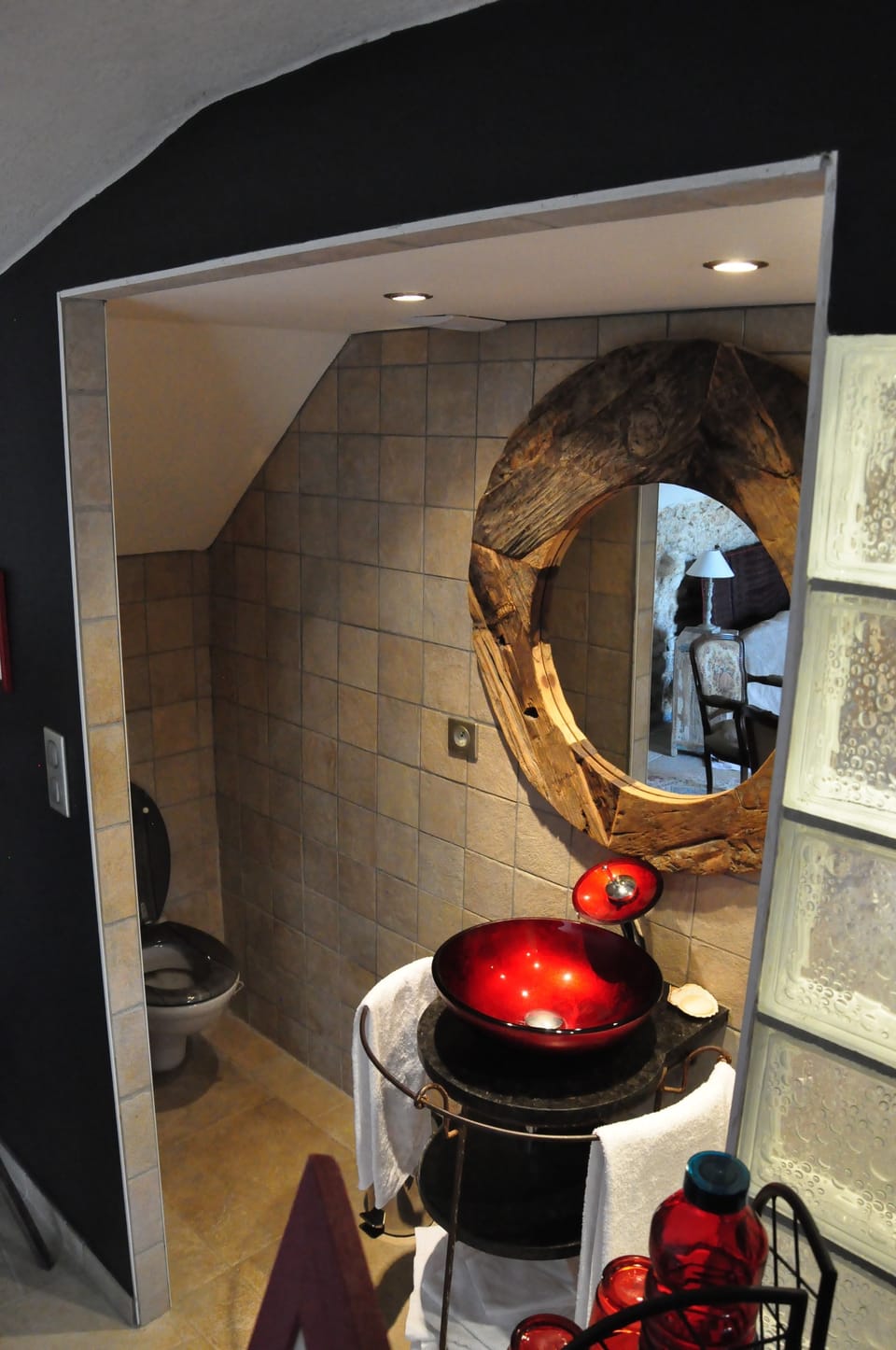 Romantic Double Room, Terrace, Garden Area | Bathroom | Combined shower/tub, deep soaking tub, rainfall showerhead