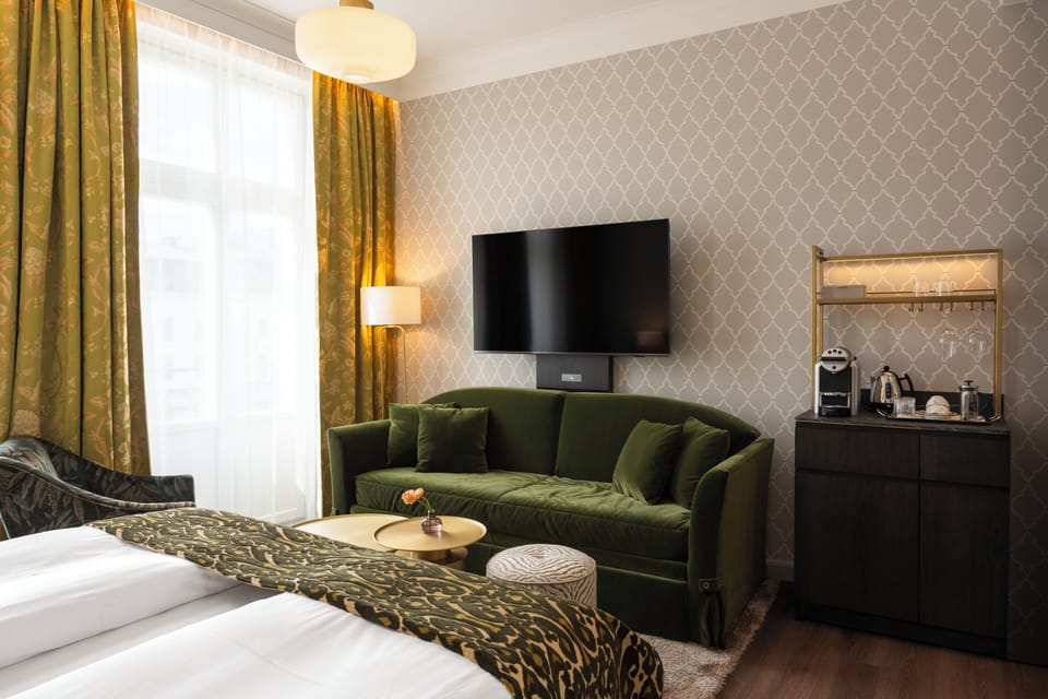 Junior Suite, Non Smoking | Down comforters, minibar, in-room safe, individually decorated