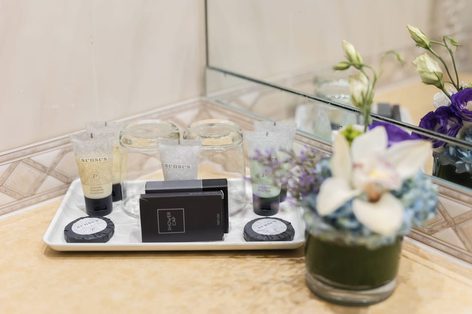 Junior Suite | Bathroom | Combined shower/tub, free toiletries, hair dryer, towels