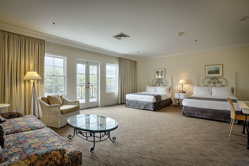 Standard Suite, 2 Queen Beds | Living area | Flat-screen TV