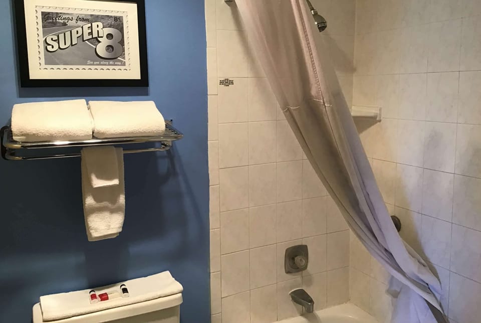 Free toiletries, hair dryer, towels