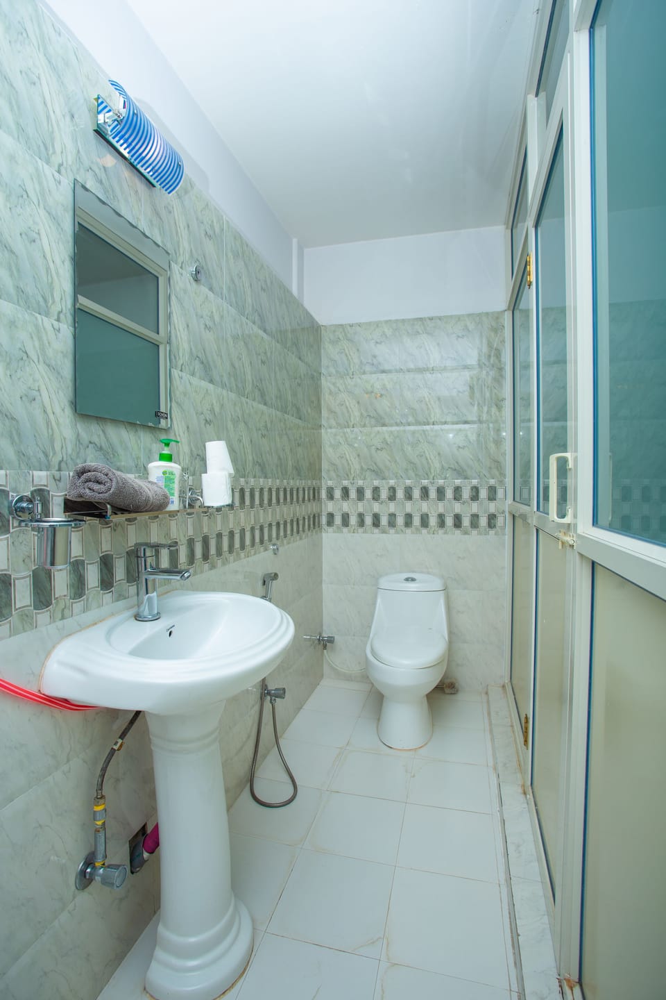 Deluxe Double or Twin Room, 2 Bedrooms, Non Smoking with  Air Conditioning | Bathroom | Shower, free toiletries, hair dryer, slippers